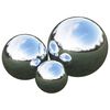 vidaXL Bola de espejo 3 uds. &Oslash; 20 cm Plateado Acero Inoxidable 201