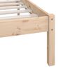 vidaXL Estructura de cama sin colch&oacute;n madera maciza 200x200 cm