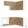 vidaXL Unidad de cocina KALMAR 8 pcs Roble artisan