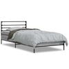 vidaXL Estructura cama madera ingenier&iacute;a metal gris Sonoma 90x200 cm