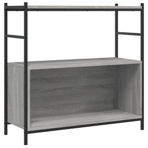 vidaXL Estanter&iacute;a hierro y madera ingenier&iacute;a gris Sonoma 80x30x78,5 cm