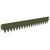 vidaXL Borde de C&eacute;sped 50 pcs 103 x 15 cm metal Verde oliva