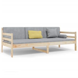 vidaXL Sofá cama sin colchón madera maciza de pino 80x200 cm