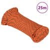 vidaXL Cuerda de barco polipropileno naranja 3 mm 25 m