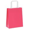 vidaXL Bolsas de papel con asas 50 uds rosa 18x8x22 cm