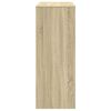 vidaXL Mesa alta bar con estantes madera roble Sonoma 90x40x103,5 cm