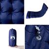 vidaXL Colch&oacute;n de camping autoinflable con almohada 1 persona azul