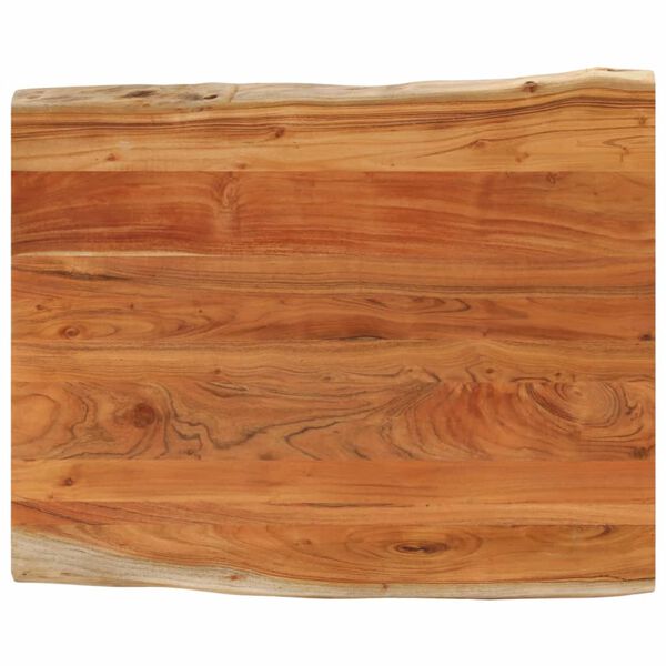 vidaXL Tablero de mesa rectangular borde natural acacia 90x80x3,8 cm