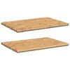 vidaXL Alfombrillas de ba&ntilde;o 2 unidades bamb&uacute; 70x50 cm