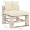 vidaXL Muebles de jard&iacute;n de palets 6 pzas y cojines madera de pino