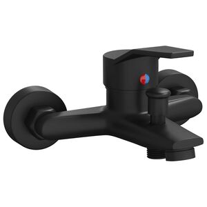 vidaXL Grifo mezclador para ducha Negro G 1/2 pulgadas