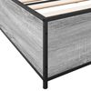 vidaXL Estructura cama madera ingenier&iacute;a metal gris Sonoma 200x200 cm