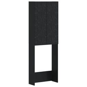 vidaXL Mueble de ba&ntilde;o DELFT Negro 66 x 25,5 x 190 cm