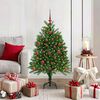 vidaXL Árbol de Navidad con 150 LED con soporte Verde 120 cm PE