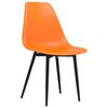 vidaXL Sillas de comedor 4 unidades PP naranja
