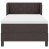 vidaXL Cama box spring con colchón Marrón oscuro 90 x 190 cm tela