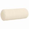 vidaXL Cojines Bolster 2 pcs Crema Ø 15 x 40 cm Tela de pana