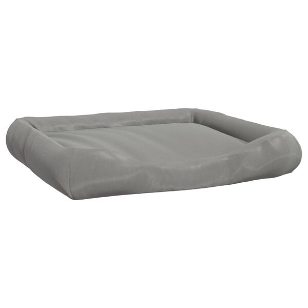 vidaXL Coj&iacute;n para perros con almohadas tela oxford gris 135x110x23 cm