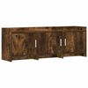 vidaXL Mueble de TV 130 x 33 x 47 cm Roble Ahumado