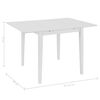 vidaXL Juego de muebles de comedor 3 piezas MDF blanco