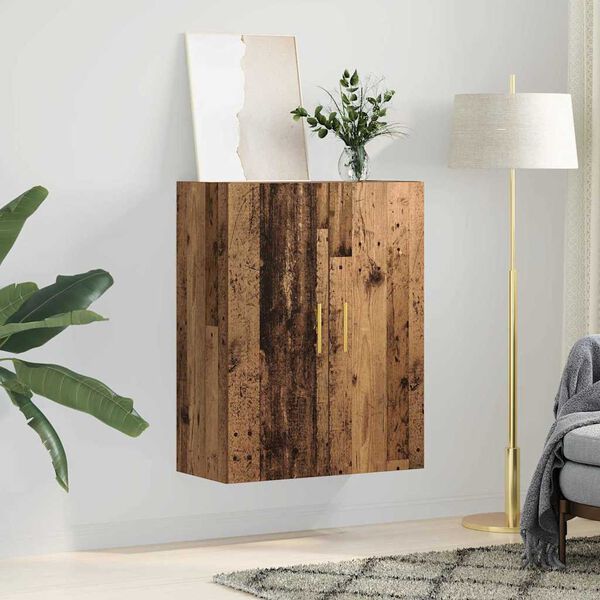 vidaXL Armario de Pared Madera vieja 69,5 x 34 x 90 cm