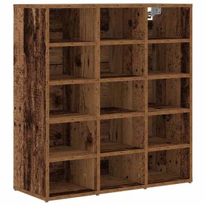 vidaXL Armario Zapatero 77,5 x 30 x 83,5 cm Madera de ingenier&iacute;a