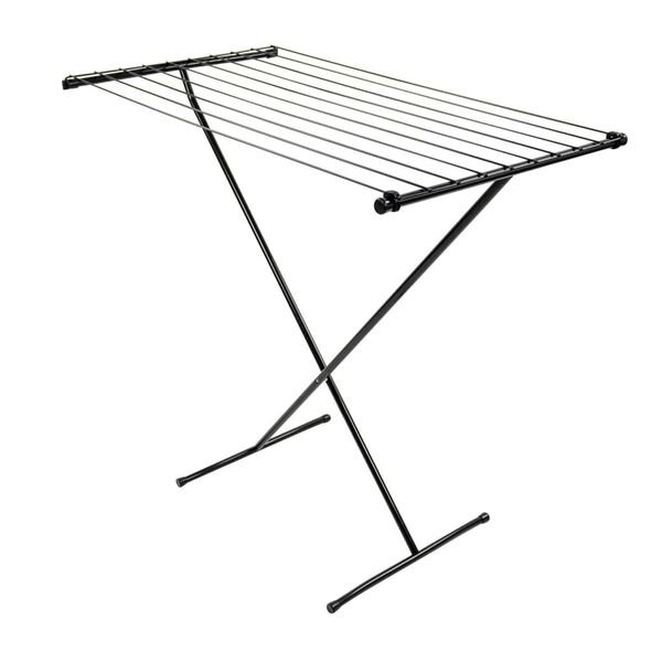 Bo-Camp Tendedero de acero negro 9 m