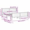 vidaXL Estructura de cama con cabecera Marr&oacute;n y taupe 160 x 200 cm