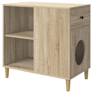 vidaXL Casa para Gatos Roble Sonoma 72 x 42,5 x 70 cm