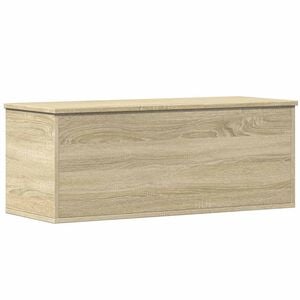vidaXL Caja de almacenaje madera ingenier&iacute;a roble sonoma 90x35x35 cm