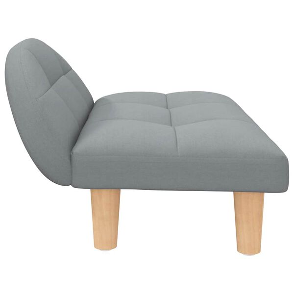 vidaXL Cama para perros de tela gris claro 70x52x30 cm