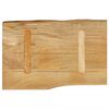 vidaXL Tablero de mesa borde natural madera maciza mango 60x40x2,5 cm