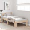 vidaXL Estructura de cama Natural 75 x 190 cm Madera de pino macizo