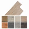 vidaXL Tableros de Suelo 18 pcs Madera de Roble Marr&oacute;n 2,51 m&sup2; PVC