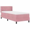 vidaXL Cama tipo Box Spring con colch&oacute;n Rosa 200 x 80 cm Terciopelo