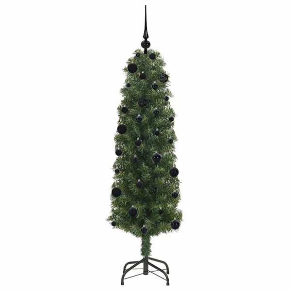 vidaXL Árbol de Navidad artificial Verde 150 cm PVC, Acero y Plástico