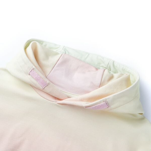 Sudadera infantil con capucha blanco estrellado 92