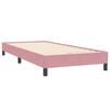 vidaXL Cama box spring con colch&oacute;n terciopelo rosa 90x220 cm