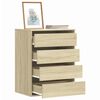 vidaXL Cajonera de esquina madera ingenier&iacute;a roble Sonoma 60x41x76 cm