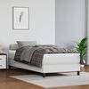 vidaXL Estructura de cama con somier cuero sint&eacute;tico blanco 100x200cm