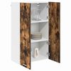 vidaXL Mueble colgante con puerta Roble ahumado 60 x 31 x 100 cm