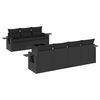 vidaXL Set de sof&aacute;s de jard&iacute;n 8 piezas y cojines rat&aacute;n sint&eacute;tico negro
