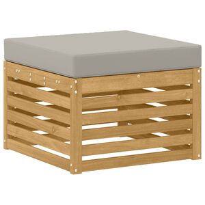 vidaXL Reposapi&eacute;s de exterior Madera de Acacia S&oacute;lida Blanco