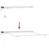 vidaXL Toldo Retr&aacute;ctil Manual Gris Claro 300 x 250 cm Tela y acero