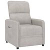 vidaXL Sill&oacute;n reclinable de tela de microfibra gris claro