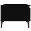 vidaXL Mesas auxiliares 2 uds madera contrachapada negro 50x46x35 cm