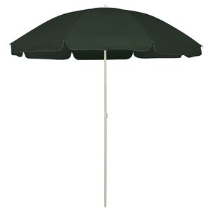 vidaXL Sombrilla de playa verde 240 cm