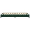 vidaXL Estructura cama sin colch&oacute;n terciopelo verde oscuro 120x190cm