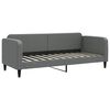 vidaXL Sofá cama nido con cajones tela gris oscuro 80x200 cm