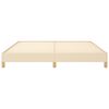 vidaXL Cama sin colchón tela color crema 180x200 cm